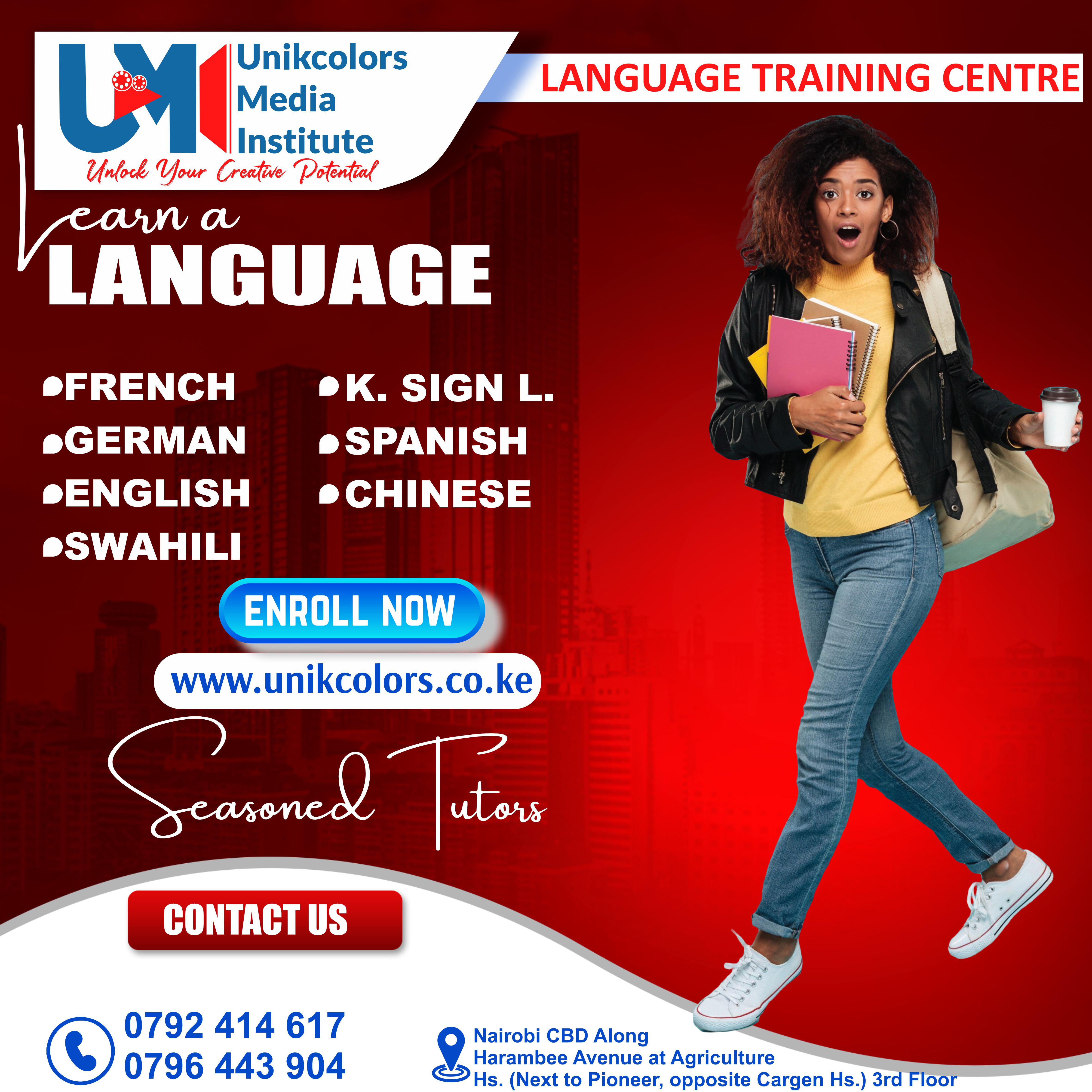 LANGUAGE TRAINING CENTRE - GERMAN | ENGLISH | FRENCH | CHINESE | SPANISH | SWAHILI | KENYA SIGN LANG